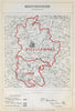 Bedfordshire Parliamentary Divisions. Luton. BOUNDARY COMMISSION 1885 old map