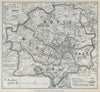 Leeds Parliamentary Borough. Headingley Bramley. BOUNDARY COMMISSION 1885 map