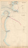 Douglas, Isle of Man & St Ives Bay, Cornwall. Proposed breakwaters 1859 map