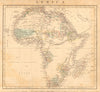 AFRICA. Unexplored areas. Mountains of the Moon & Kong. ARROWSMITH 1828 map