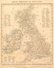 GREAT BRITAIN & IRELAND. British Isles. Roman Roads. ARROWSMITH 1828 old map