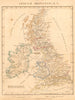 ANCIENT ROMAN BRITISH ISLES. Insulae Britannicae. Tribes. ARROWSMITH 1828 map