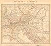 SOUTHERN GERMANY with parts of Hungary Turkey Italy. Austria ARROWSMITH 1828 map