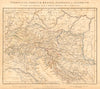 ANCIENT CENTRAL EUROPE. Vindelicia Noricum Rhaetia Pannonia. ARROWSMITH 1828 map