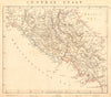 CENTRAL ITALY. Papal States. Kingdom of Naples. ARROWSMITH 1828 old map