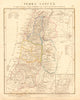 ANCIENT PALESTINE. Terra Sancta. Holy Land. 12 tribes Israel ARROWSMITH 1828 map