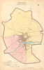 BEDFORD borough/town plan. BOUNDARY COMMISSION. Bedfordshire. DAWSON 1837 map