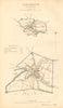 BRECKNOCK/BRECON borough/town plan. BOUNDARY COMMISSION. Wales. DAWSON 1837 map