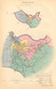 CAMBRIDGE borough/town/city plan. BOUNDARY COMMISSION. DAWSON 1837 old map