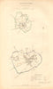 DAVENTRY borough/town plan. BOUNDARY COMMISSION Northamptonshire DAWSON 1837 map