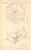 DENBIGH borough/town plan. BOUNDARY COMMISSION. Wales. DAWSON 1837 old map