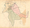 DONCASTER borough/town/city plan. BOUNDARY COMMISSION Yorkshire. DAWSON 1837 map