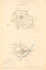 EYE borough/town plan BOUNDARY COMMISSION Yaxley Occold Suffolk DAWSON 1837 map