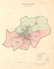 KIDDERMINSTER borough/town plan. BOUNDARY COMMISSION. Worcs. DAWSON 1837 map