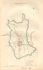 LEOMINSTER borough/town plan. BOUNDARY COMMISSION Herefordshire. DAWSON 1837 map