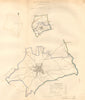 LISKEARD borough/town plan. BOUNDARY COMMISSION. Cornwall. DAWSON 1837 old map