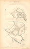 MONMOUTH borough/town plan. BOUNDARY COMMISSION. Monmouthshire. DAWSON 1837 map