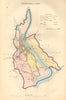 NEWPORT-ON-USK borough/town/city plan. BOUNDARY COMMISSION. DAWSON 1837 map