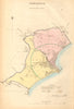 PENZANCE borough/town/city plan. BOUNDARY COMMISSION. Cornwall. DAWSON 1837 map