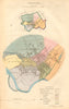 PRESTON borough/town plan. BOUNDARY COMMISSION. Lancashire. DAWSON 1837 map