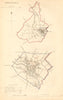 THETFORD borough/town plan. BOUNDARY COMMISSION. Norfolk. DAWSON 1837 old map