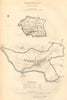 TORRINGTON borough/town plan. BOUNDARY COMMISSION. Devon. DAWSON 1837 old map