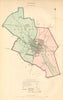 TRURO borough/town plan. BOUNDARY COMMISSION. Cornwall. DAWSON 1837 old map