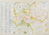 LONDON PETTY SESSIONS/sessional boroughs/divisions. Law. Courts. BACON 1913 map