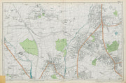 FINCHLEY/HENDON Mill Hill Colindale Colney Hatch Fortis Green. BACON  1913 map