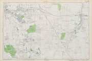 BROMLEY & ORPINGTON Hayes Petts Wood Keston St Paul's Mary Cray. BACON  1913 map