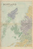 SCOTLAND (North West) Hebrides Skye Uist Harris Lewis GW BACON 1883 old map