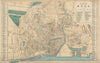 HULL Kingston Upon Hull antique town city plan by GW BACON Yorkshire 1883 map