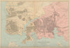 PLYMOUTH Devonport Stonehouse Stoke Mutley town city plan GW BACON 1883 map