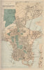 SOUTHAMPTON Northam Portswood antique town city plan by GW BACON 1883 old map