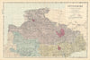 DEVON (North) antique county map by GW BACON 1885 old plan chart