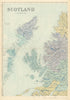 SCOTLAND (North West) Hebrides Skye Uist Harris Lewis GW BACON 1885 old map