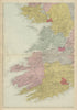 IRELAND (South West) Munster Cork Kerry Clare Limerick GW BACON 1885 old map