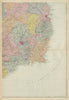 IRELAND (South East) Leinster Dublin Wicklow Wexford GW BACON 1885 old map