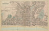 BRIGHTON & HOVE antique town city plan by GW BACON Sussex 1885 old map