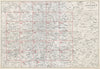THE ENVIRONS OF LONDON. Index map. Main roads. BACON 1906 old antique