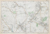FINCHLEY/HENDON Mill Hill Colindale Colney Hatch Fortis Green. BACON  1906 map