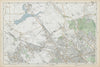 HAMPSTEAD WILLESDEN Cricklewood Golders Green Kilburn Belsize Pk BACON  1906 map