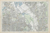 HACKNEY STRATFORD LEYTON/STONE STOKE NEWINGTON Clapton Dalston. BACON  1906 map