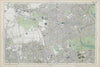 LONDON Notting Hill Kensington White City Hammersmith Bayswater BACON  1906 map