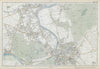SW LONDON Twickenham Kingston Teddington Hampton Richmond. BACON  1906 old map