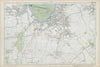 SURBITON & ESHER Hampton Court East Molesey Thames Ditton Hook. BACON  1906 map