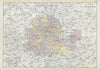 GREATER LONDON ENVIRONS. Showing new Municipal Boroughs. BACON 1906 old map