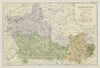 BERKSHIRE county map.Parliamentary constituencies divisions.Railways.BACON 1906