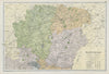 HAMPSHIRE NORTH Parliamentary constituencies divisions.Railways.BACON 1906 map