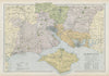 HAMPSHIRE SOUTH Isle of Wight. Parliamentary  boroughs.Railways.BACON 1906 map